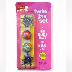 Vintage 1980’s Cheater Wonder Twin Jax Set with Colorful Balls